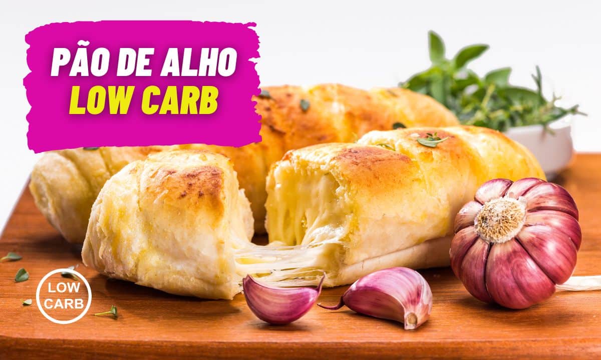 Pão de Alho low carb: receita simples fica pronta em 15 minutos 1 Pão de Alho Low Carb.