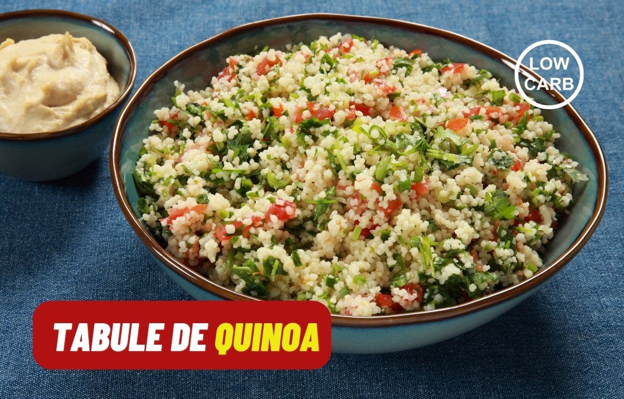 Tabule de Quinoa: receita low carb pronta em menos de 10 minutos 1 Tabule de quinoa.