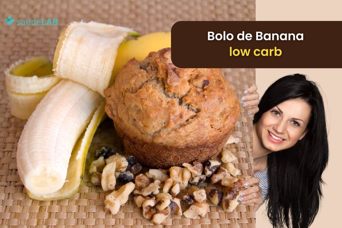 Bolo de banana low carb: receita deliciosa para o café da manhã 1 Bolo de banana low carb.