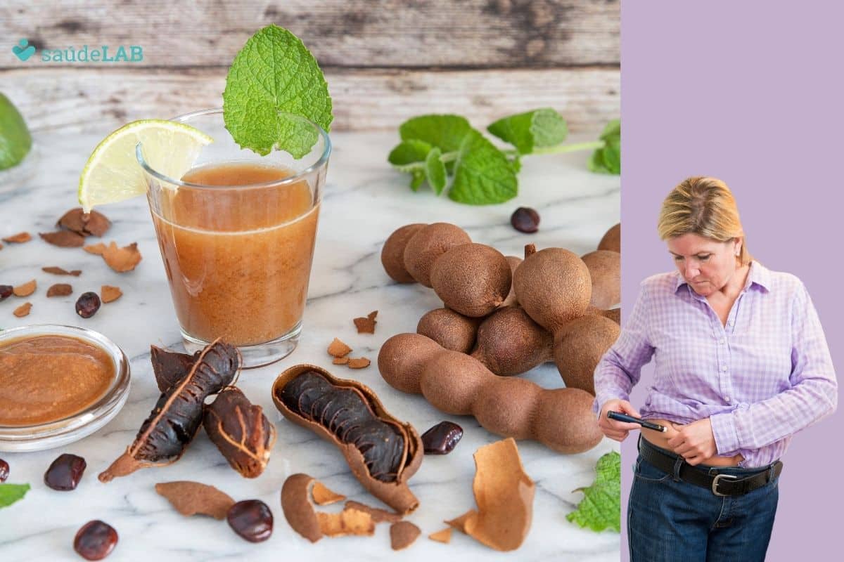 Suco de tamarindo para diabetes.